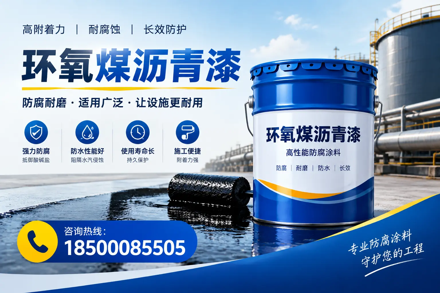 环氧煤沥青漆与其他涂料的对比分析，助力淮北企业决策